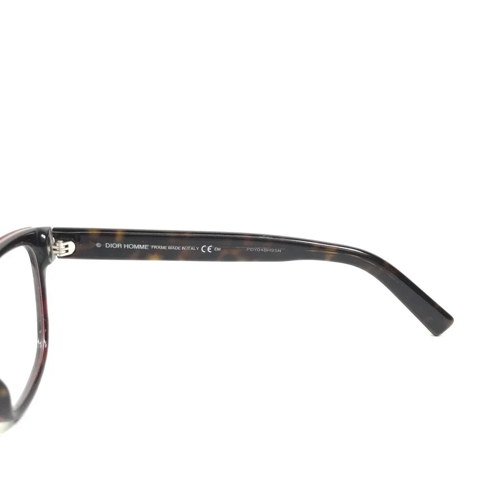 Christian Dior Homme Eyeglasses Frames BLACKTIE163 CFX Tortoise Red 54-17-145